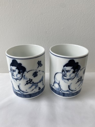 Japanese sumo teacups - sumo,