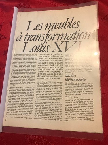 Document les meubles - les, a