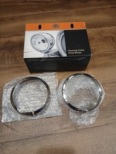 Harley Davidson  Chrome Passing Lamp Trim Rings NOS Package Missing 1 Screw 