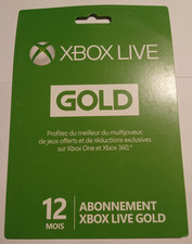 Carte Xbox Live Gold 12 (Game