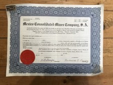 MEXICO CONSOLIDATED MINES CY (MEXICO) (E1)