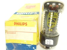 one GZ34 Philips rectifier valve, tested NOS tube, code f32 B1D3 made by Mullard
