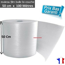 ROULEAU DE FILM A BULLE D'AIR  - 50 CM x 100 METRES IDÉAL POUR LA PROTECTION - 
