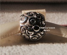 Neuf Authentique Pandora Argent Coeurs~Volutes~Retiré~ Ale 925 Charme / Perle #