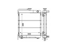 RADIATEUR MOTEUR POUR  FOREUSE