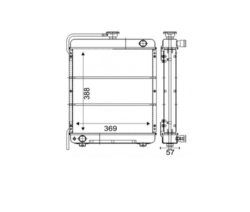 Radiateur moteur pour - moteur,