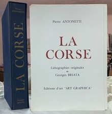 BRIATA : LA CORSE. 9 LITHOGRAPHIES ORIGINALES SIGNÉES
