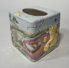 Disney 3D Ceramic Winnie The Pooh Tigger Piglet Eeyore Tissue Box Cover