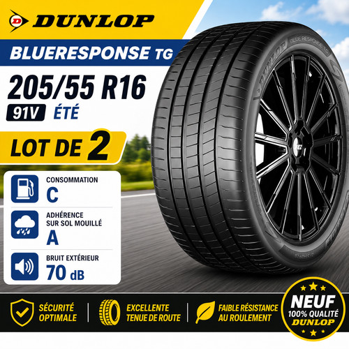 Lot pneus dunlop - de,