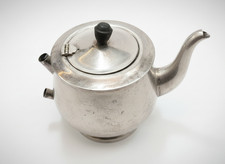 ANCIENNE URNE THÉIÈRE FALSTAFF ENGLAND PLAQUÉ ARGENT vers 1900-1940...