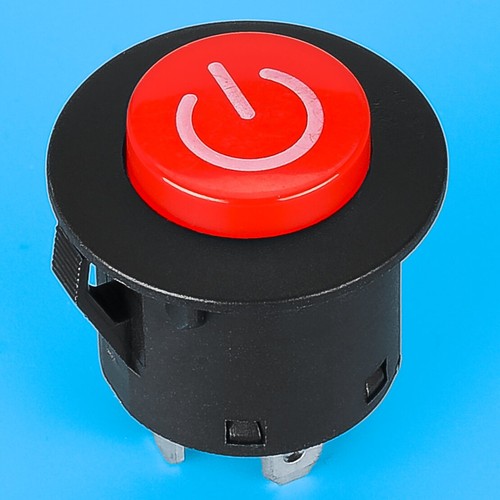 Red power button switch - red,