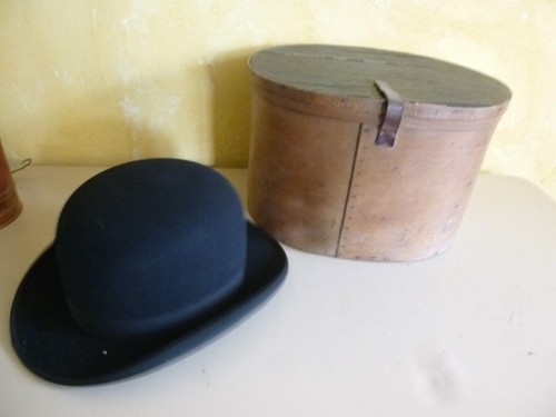 Ancien chapeau melon boite - ancien,