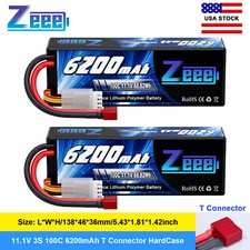 2xZeee 3S Lipo Battery 6200mAh
