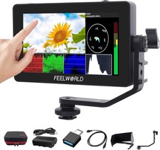 FEELWORLD F6 PLUS V2 6 inch Camera Field Monitor,HDR Touch Screen with 3D LUT