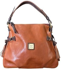 Dooney Bourke Natural Brown Florentine Toledo Leather Hobo Sac Shoulder Bag