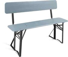 Banc de Bois Pliant Léger Camping Jardin Extérieur Balcon Terrasse Patio Gris