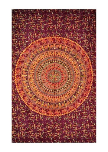 Couvre lit indien mandala - indien,