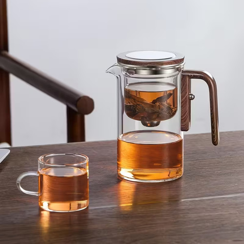 Théière verre 800ml avec - théière, en