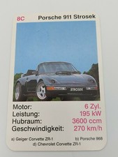 Porsche 911 Strosek - Germany auto car, automobile, vintage card !
