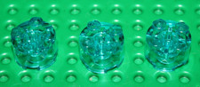 3 x Lego Trans-Light Blue