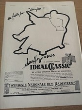 Publicité 1932 Chauffage central Ideal Classic Compagnie des radiateurs -  3038