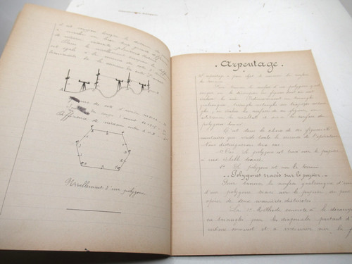 Beau cahier manuscrit - beau,
