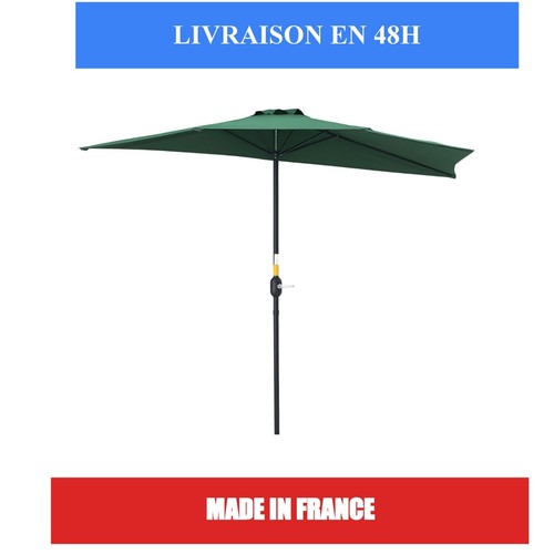 Outsunny demi parasol - parasol, de