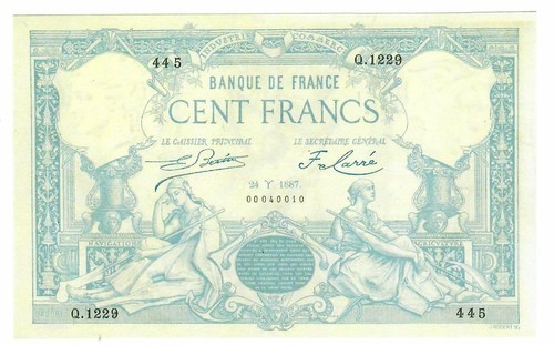 076 100 francs mars - 076), 24/mars/1887