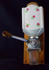 Ancien moulin a café mural AS déco  fleurs Sarreguemines  années 1930👌​😀.