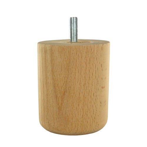 Pied meuble bois rond - en,