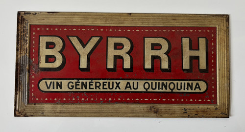 Ancienne plaque publicitaire