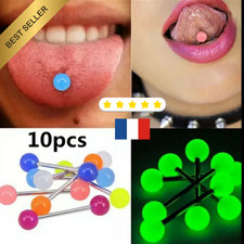 Lot De 10 Piercings Langue