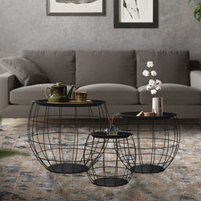 Lot 3x tables d'appoint tables