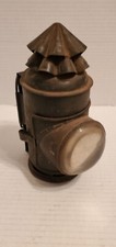Antique Primitive 8" Handheld Police Detective Torch Oil Lamp Lantern Unique