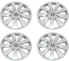 VW TOURAN 5T Jeu d'anneaux d'enjoliveur 4 pièces 16" 5TA601147AYTI NOUVEAU