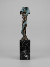Sculpture en bronze polychrome