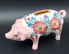 HENRIOT QUIMPER - PIGGY BANK IN EARTHENWARE first name CHARLES 