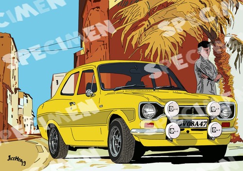 Ford escort dessin - rs",