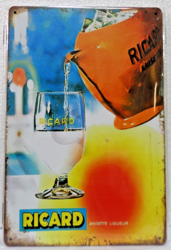 Plaque metal vintage - metal, 20x30