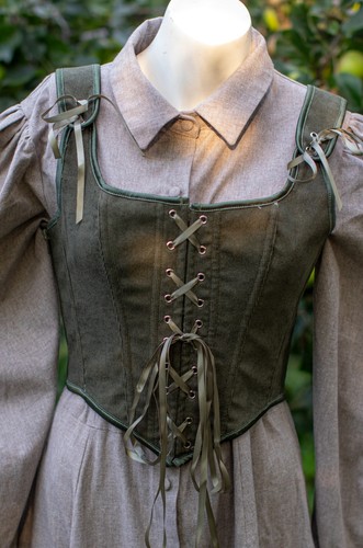 Bustier médiéval lacets - bustier,