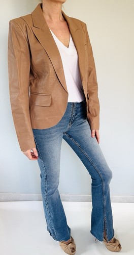 Blazer cuir agneau paule - blazer, en