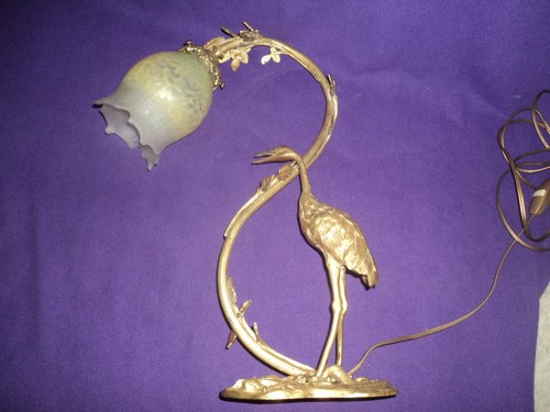 Ancienne lampe daum pied - ancienne,