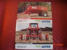 LOT OF 2 OLD ADVERTISING LEAFLETS TONNE MANURE - GOYER TINEUSE