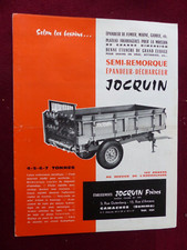 leaflet agricultural catalogue: semi trailer spreader unloader JOCQUIN