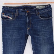 Hommes Diesel TROXER Ajusté Skinny Élasthanne Bleu Jeans W33 L32