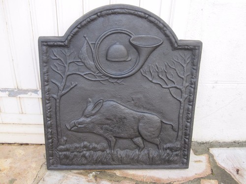 Plaque cheminée fonte - cheminée, 44