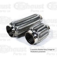 Échappement Tuyau Flexible Inox 1.75 " x 8 " Pouce - 200x45MM Tressé Ilok