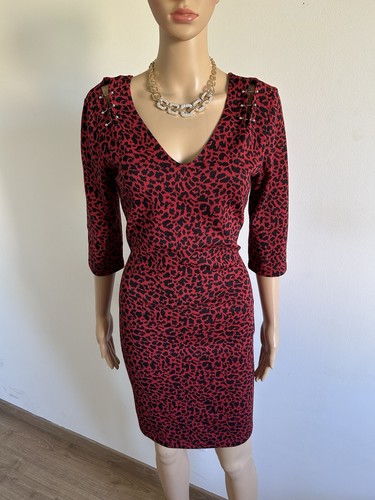 Robe léopard rouge noire - léopard,