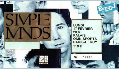 Billet concert simple minds - billet,