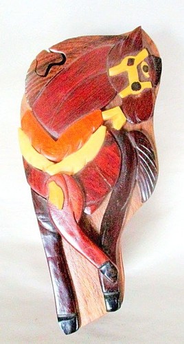 Mixed wood horse puzzle box - mixed,